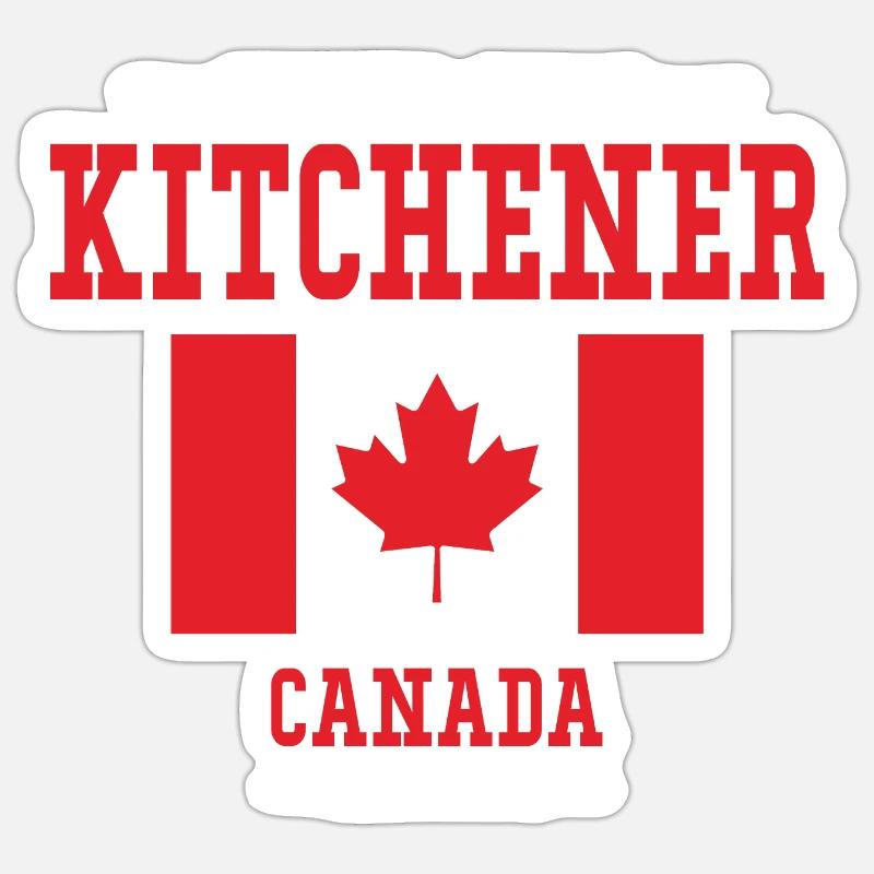 Kitchener - Sticker Größe S (10 x 10 cm) - Mattweiß