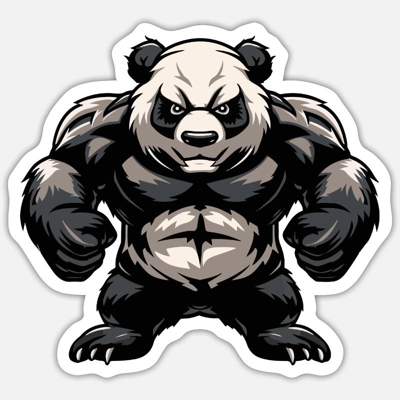 Panda - Sticker size S (10 x 10 cm) - white matte