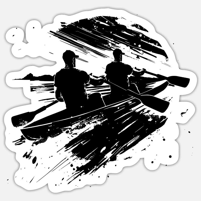 Rowing Team Sketch Sticker size S (10 x 10 cm)