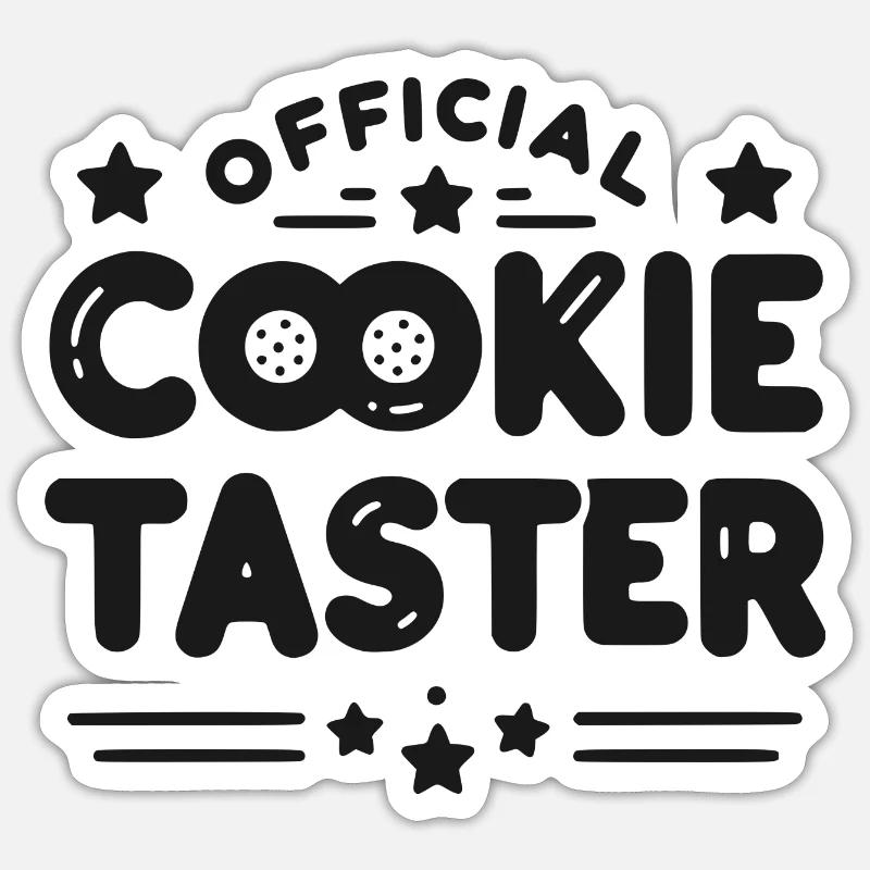 Official Cookie Taster - Sticker size S (10 x 10 cm) - white matte
