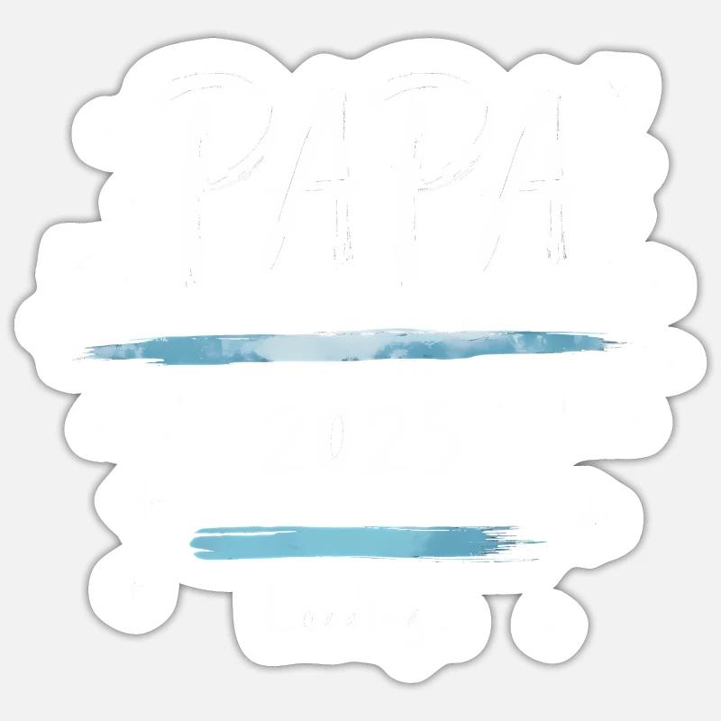 Papa 2025 Loading - Sticker Größe S (10 x 10 cm) - Mattweiß