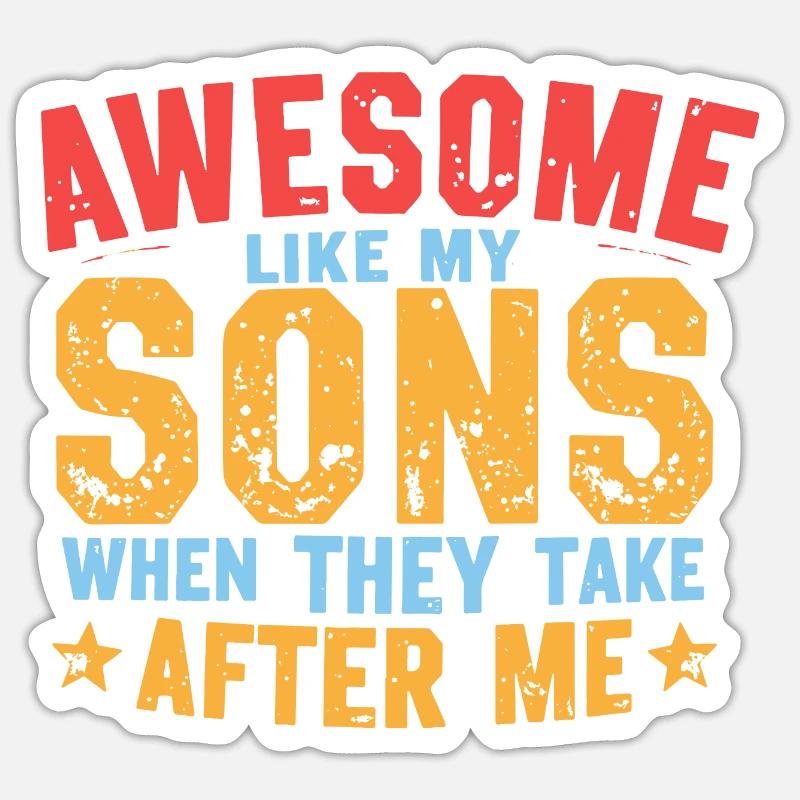 GIFT FOR DAD Sticker size S (10 x 10 cm)
