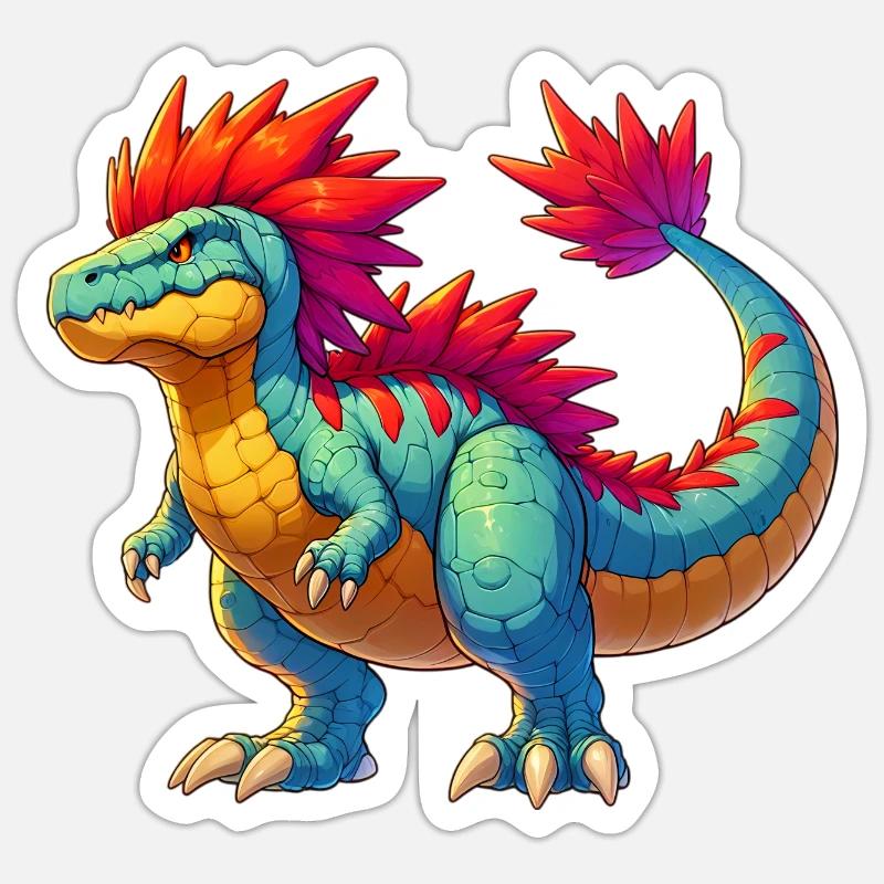Dinosaur - Sticker size S (10 x 10 cm) - white matte