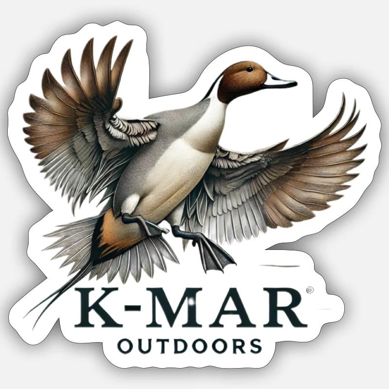 KMAR Pintail - Sticker size S (10 x 10 cm) - white matte