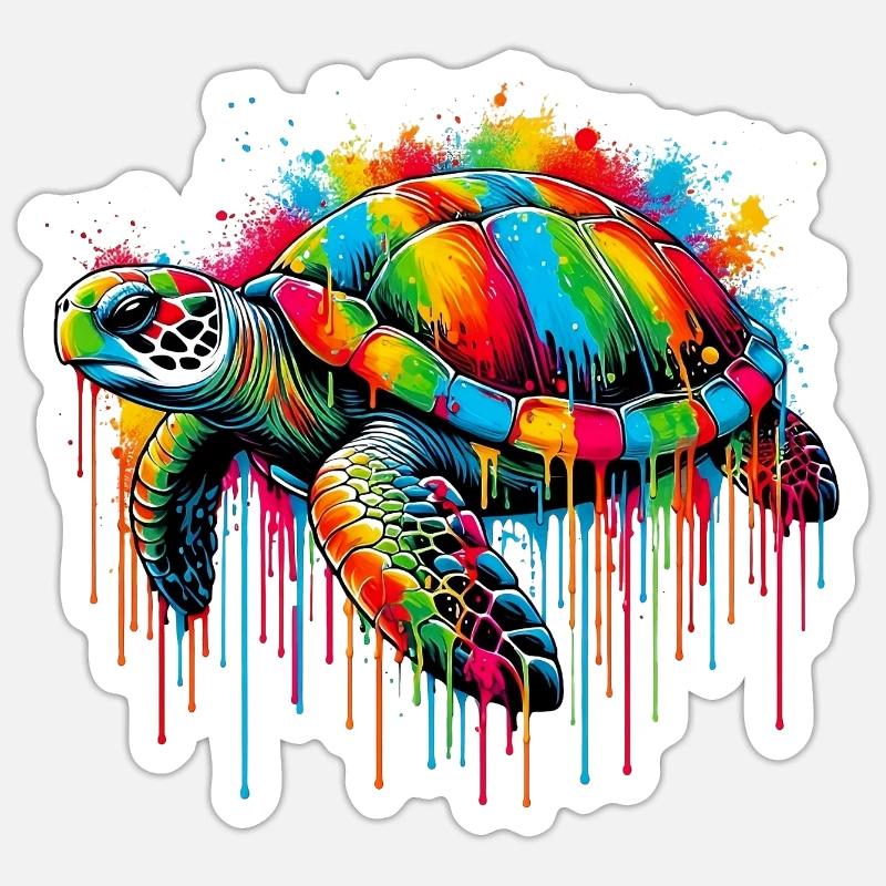 Turtle Sticker size S (10 x 10 cm)