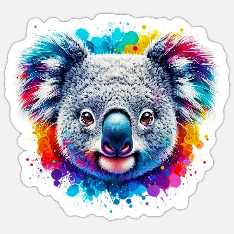 Koala Sticker Größe S (10 x 10 cm)
