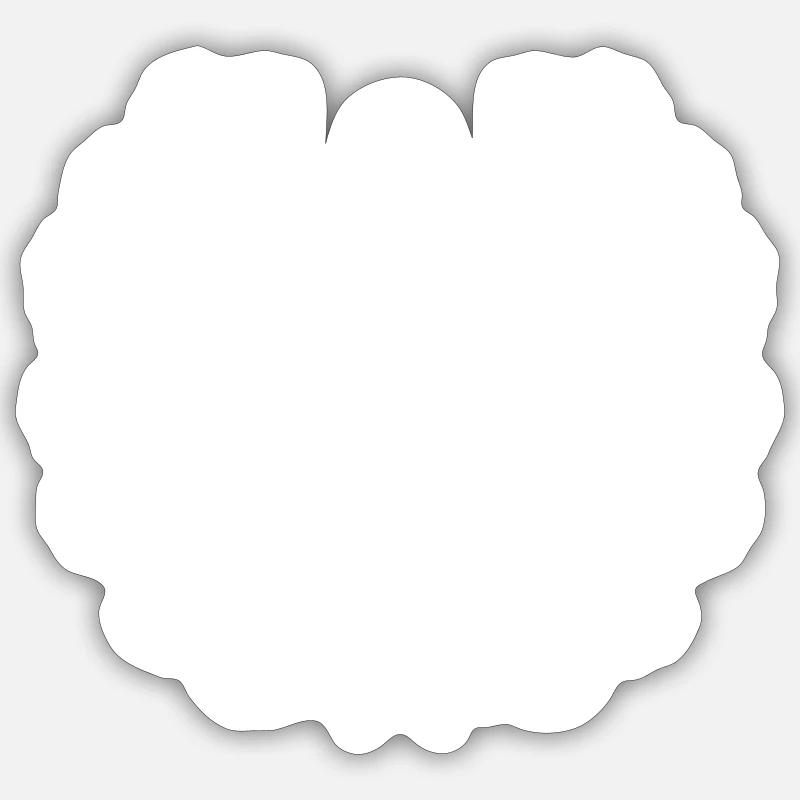 Skipper Anchor Logo blanc Sticker taille S (10 x 10 cm)