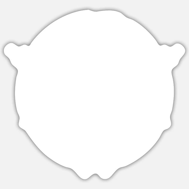 Réserviste - Sticker taille S (10 x 10 cm) - blanc mat