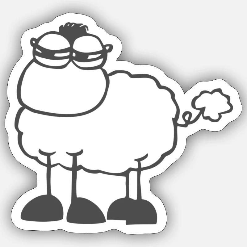skepticalsheep Sticker size S (10 x 10 cm)