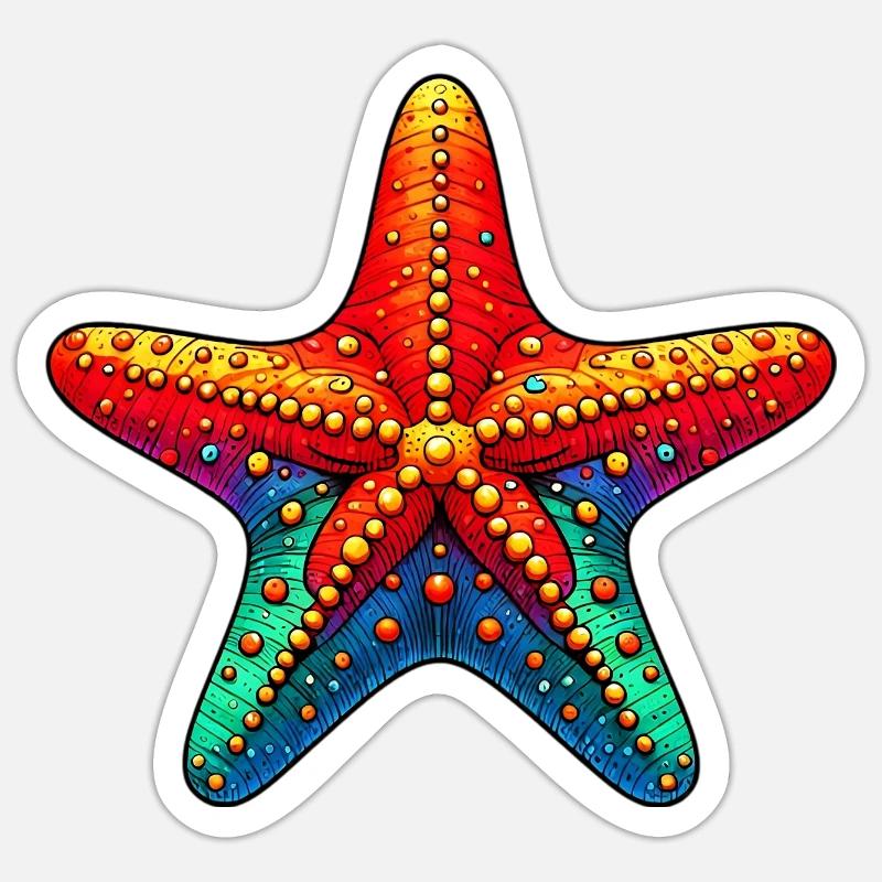 Starfish Sticker size S (10 x 10 cm)