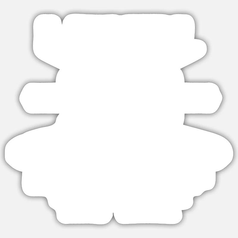 Stufe 10 - Sticker Größe S (10 x 10 cm) - Mattweiß