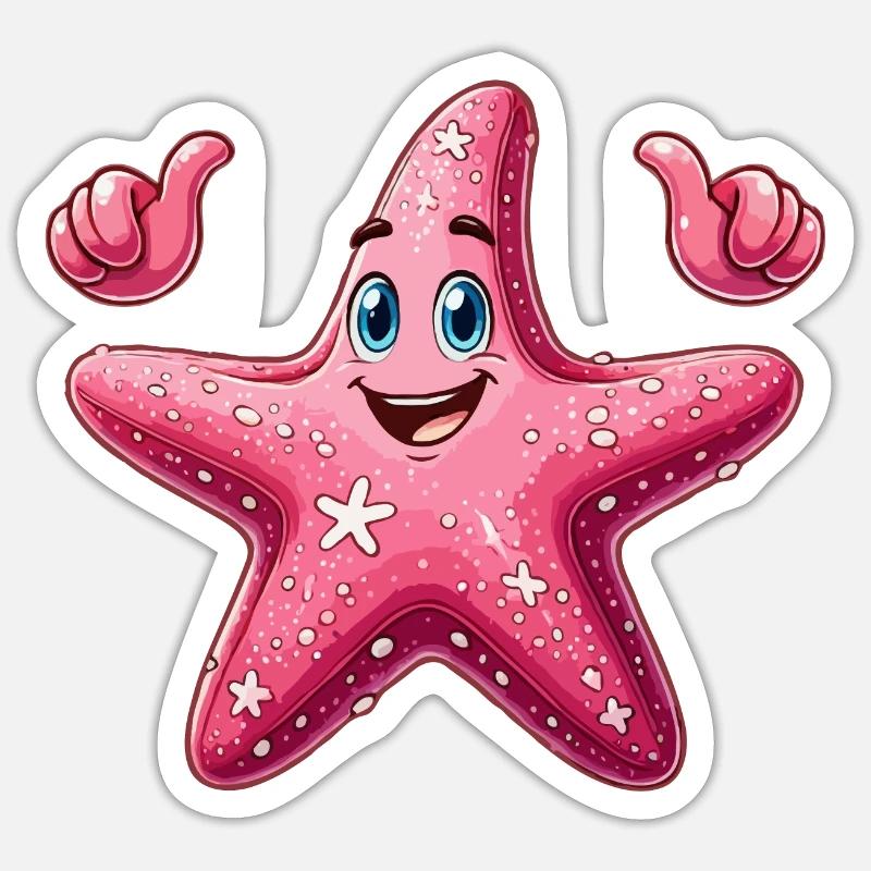Starfish Sticker size S (10 x 10 cm)