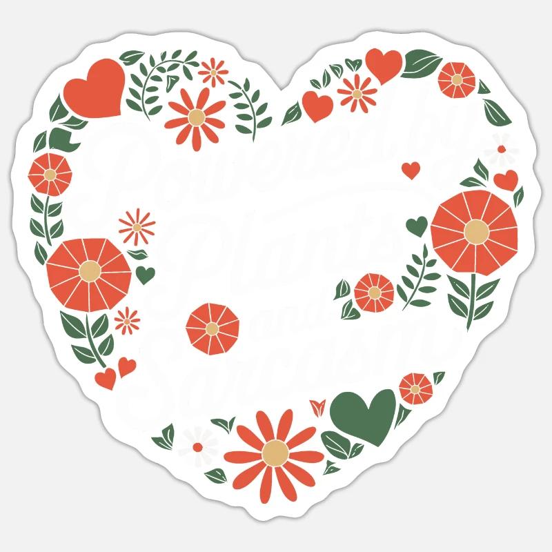 Végétarien Végétalien Végétarien Végétarien - Sticker taille S (10 x 10 cm) - blanc mat