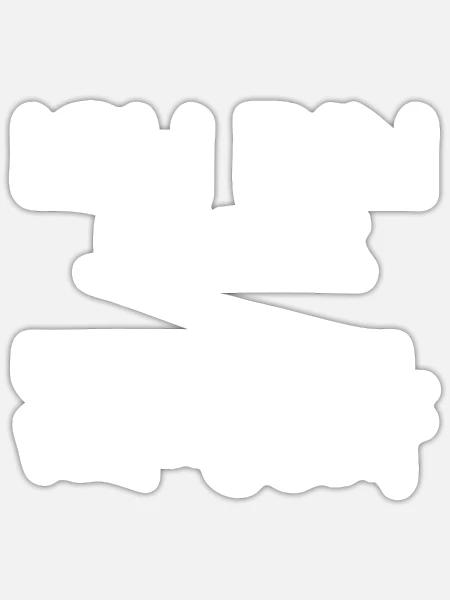 Vorname Jannik - Sticker Größe S (10 x 10 cm) - Mattweiß