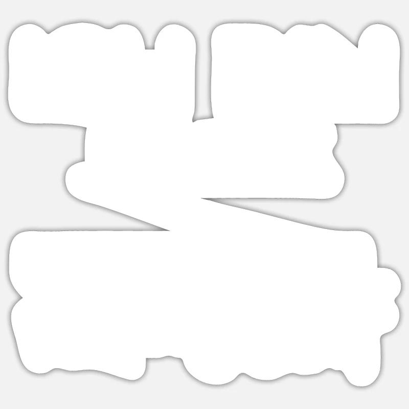 Prénom Jannik - Sticker taille S (10 x 10 cm) - blanc mat