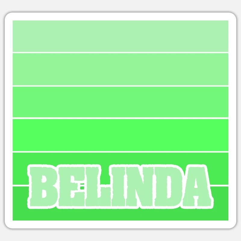 Tochter Belinda - Sticker Größe S (10 x 10 cm) - Mattweiß
