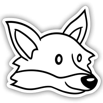Fox Red Fox Wild Animal Clever Forest Inhabitants - Sticker size S (10 x 10 cm) - white matte - Front