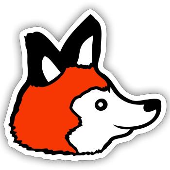 Fox Red Fox Wild Animal Clever Forest Inhabitants - Sticker size S (10 x 10 cm) - white matte - Front