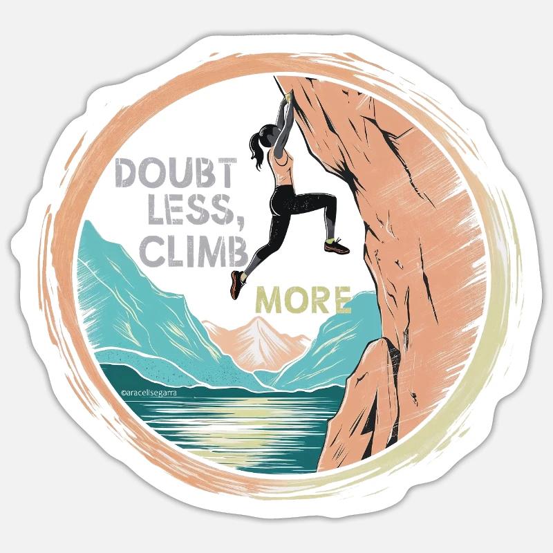 DOUBT LESS von Araceli Segarra Sticker Größe S (10 x 10 cm)