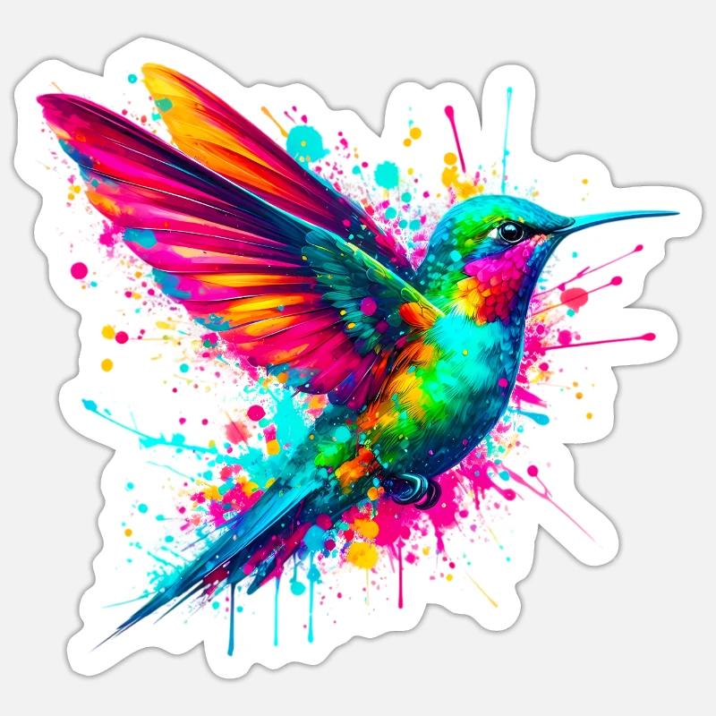 Hummingbird Sticker size S (10 x 10 cm)