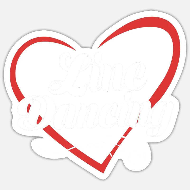 Line Dance Sticker size S (10 x 10 cm)
