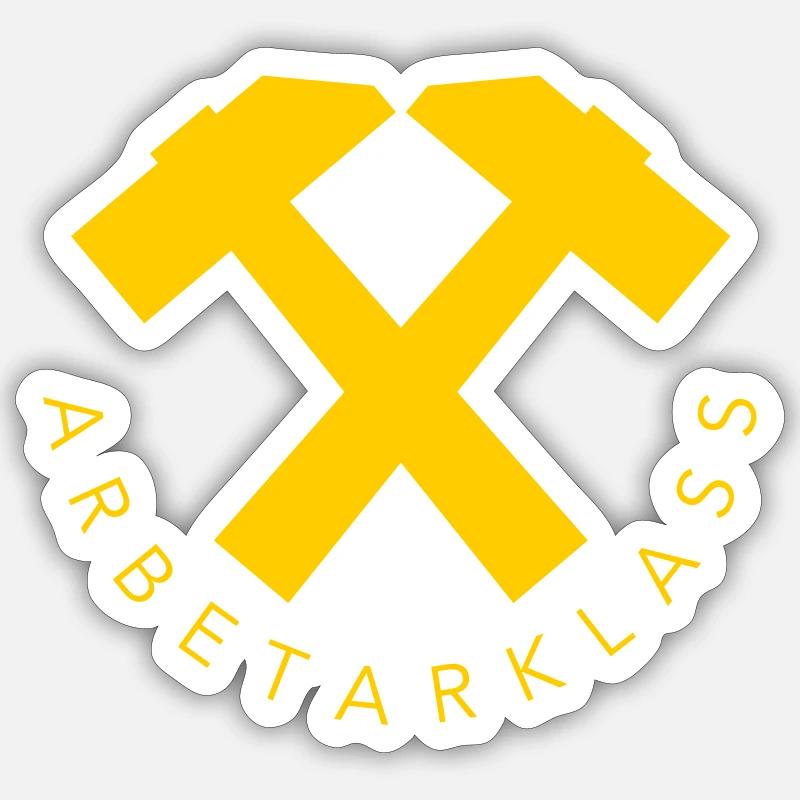Working class - Sticker size S (10 x 10 cm) - white matte