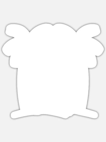 Insel Party Urlaub Palmen - Sticker Größe S (10 x 10 cm) - Mattweiß