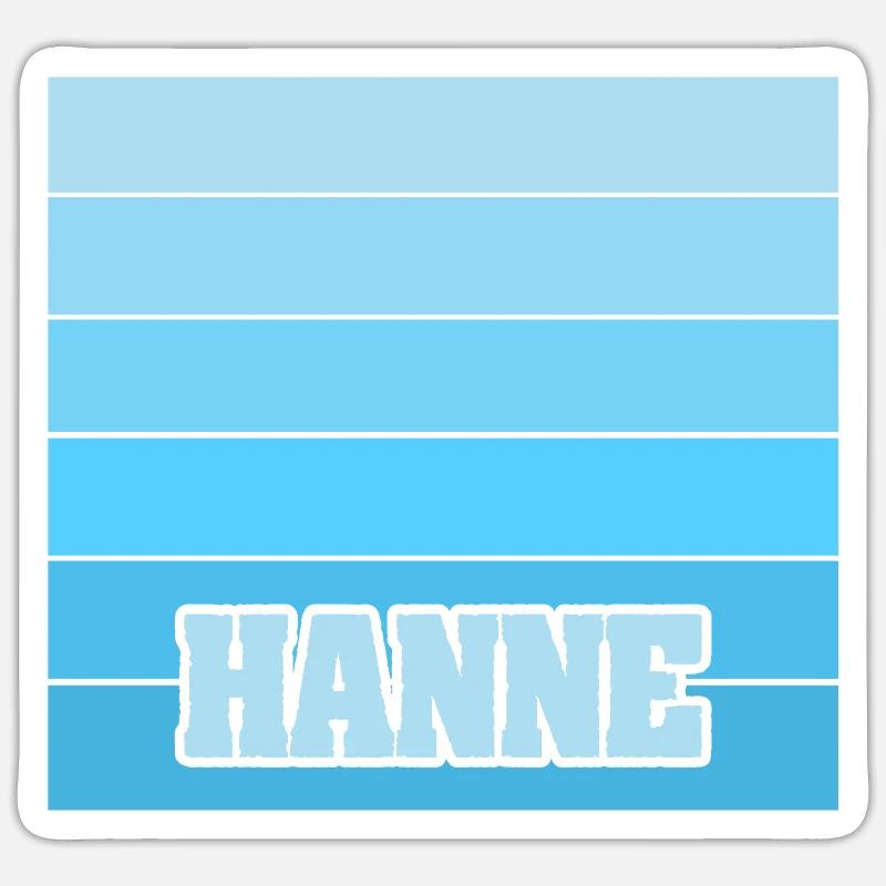 Hanne - Sticker size S (10 x 10 cm) - white matte