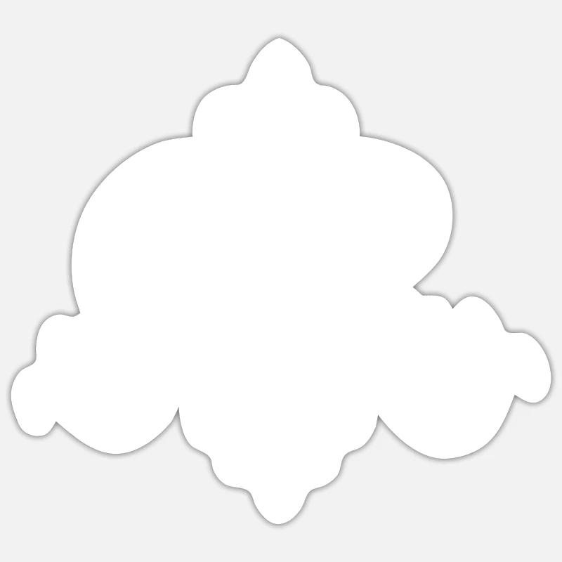 Monogramme marial - Sticker taille S (10 x 10 cm) - blanc mat