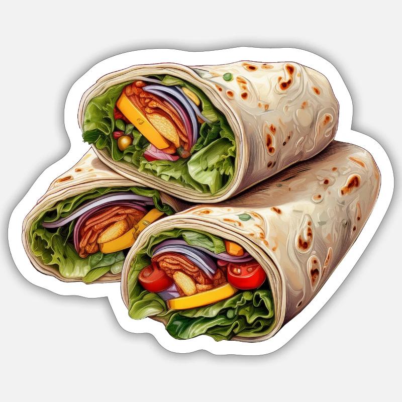 Filled wraps Sticker size S (10 x 10 cm)