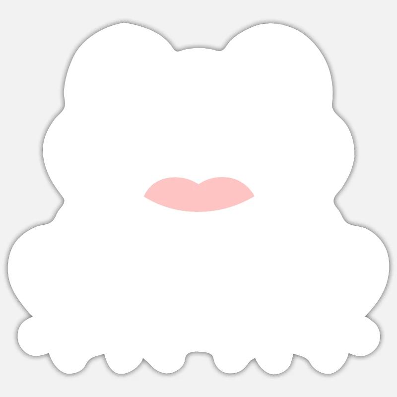 crapaud - Sticker taille S (10 x 10 cm) - blanc mat