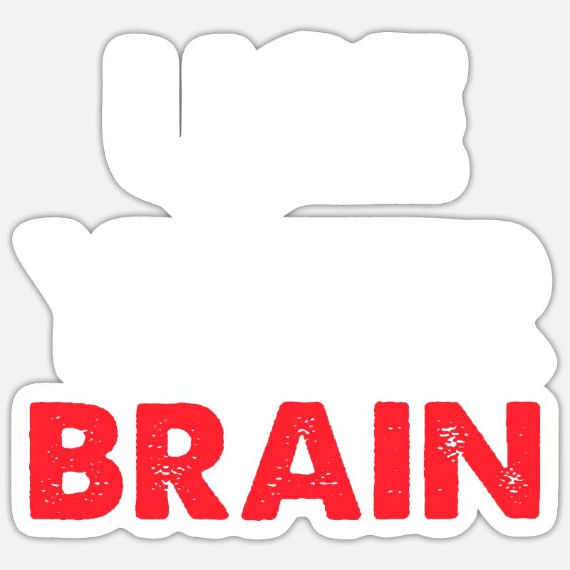 Use Your Brain - Sticker size S (10 x 10 cm) - white matte