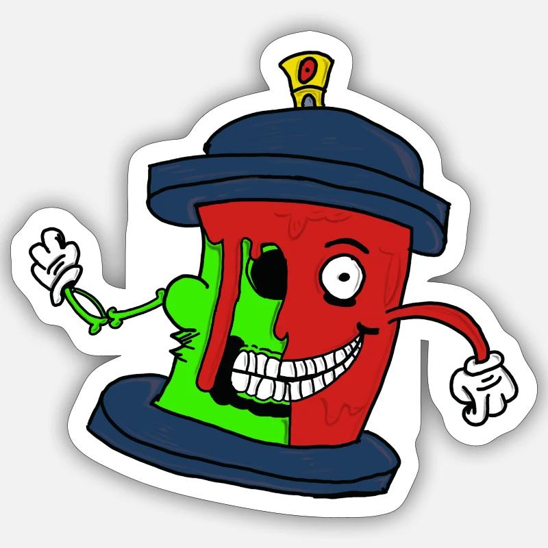 Crazy Spray Sticker Größe S (10 x 10 cm)