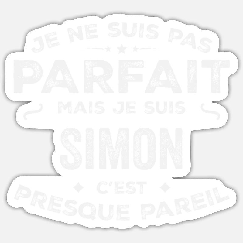 Simon Ein Vorname, eine Geschichte, eine Persönlichkeit Sticker Größe S (10 x 10 cm)