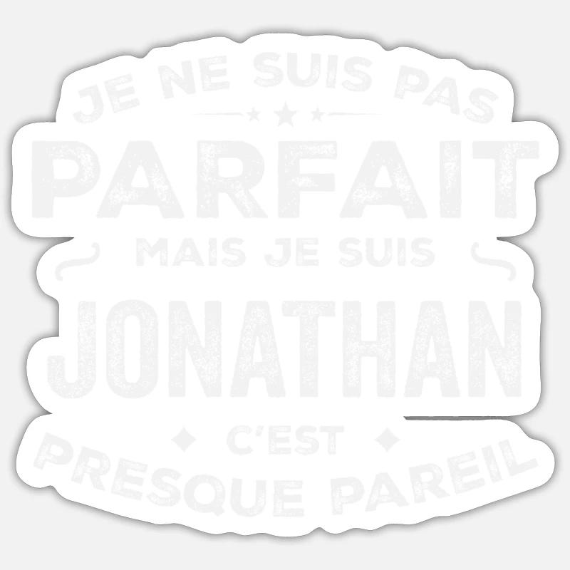 Jonathan A first name, a story, a personality Sticker size S (10 x 10 cm)