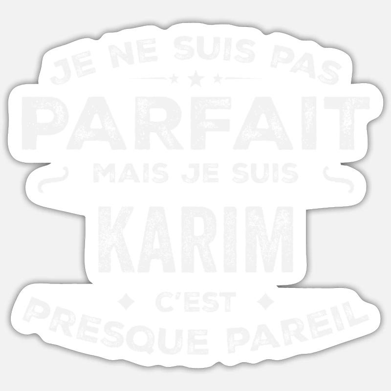 Karim ein Vorname, eine Geschichte, eine Persönlichkeit Sticker Größe S (10 x 10 cm)