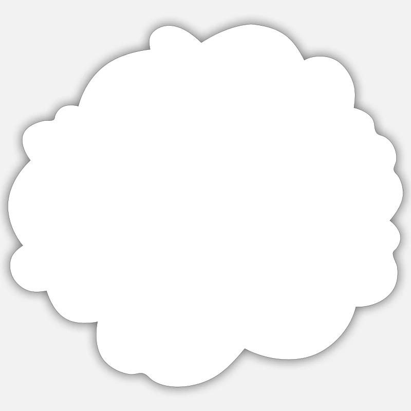 N’ayez peur de rien4 - Sticker taille S (10 x 10 cm) - blanc mat