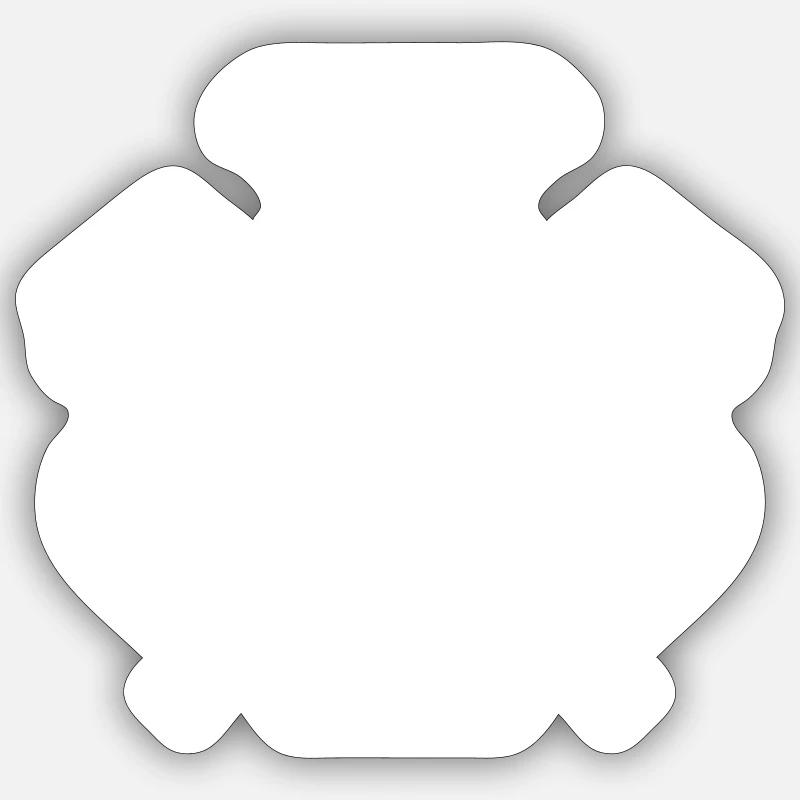 Engine Vehicle Symbol Tuning - Sticker size S (10 x 10 cm) - white matte