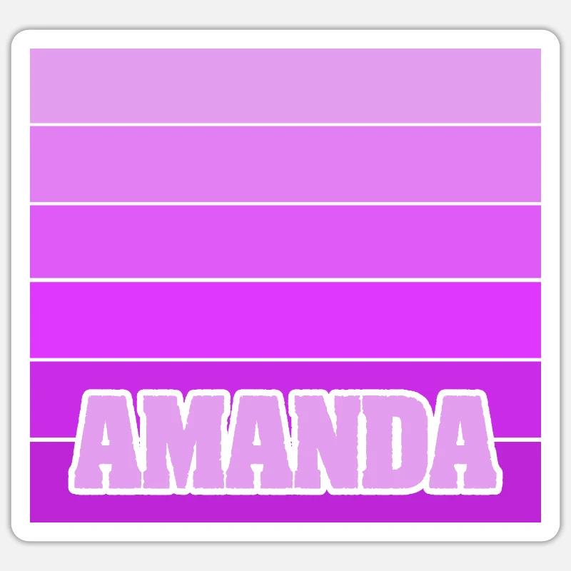 Cadeau pour Aman - Sticker taille S (10 x 10 cm) - blanc mat