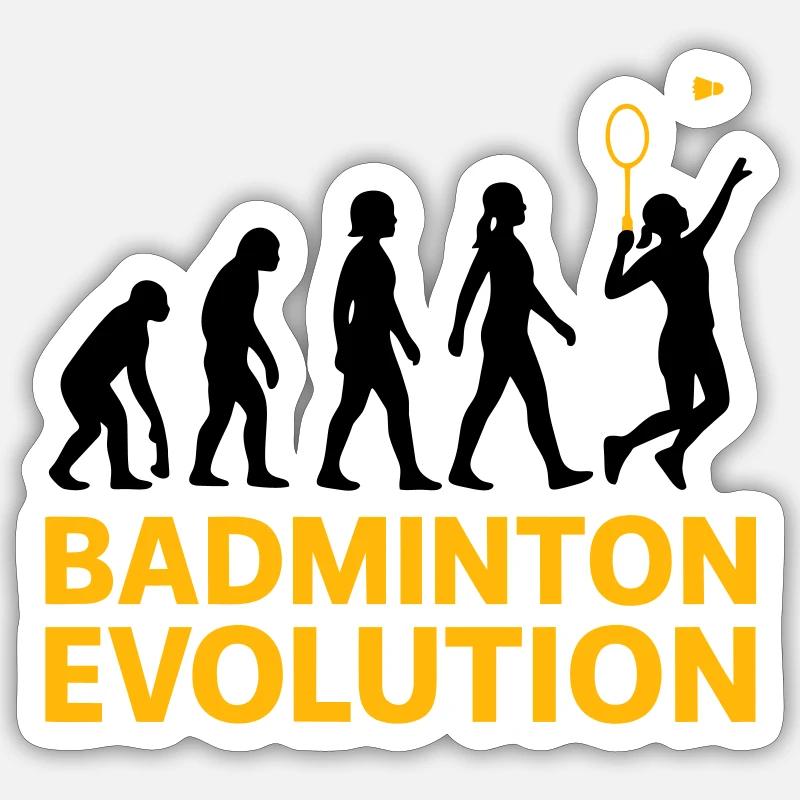 Badminton Evolution Woman Smash Cool Sticker size S (10 x 10 cm)