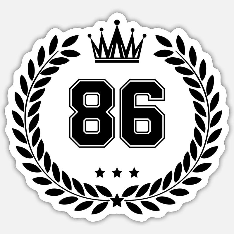 wappen 86 Sticker Größe S (10 x 10 cm)