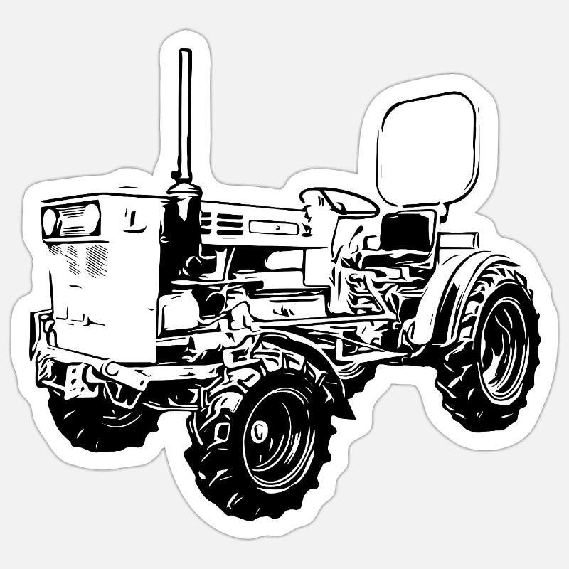 A45 Kulttraktor Sticker Größe S (10 x 10 cm)