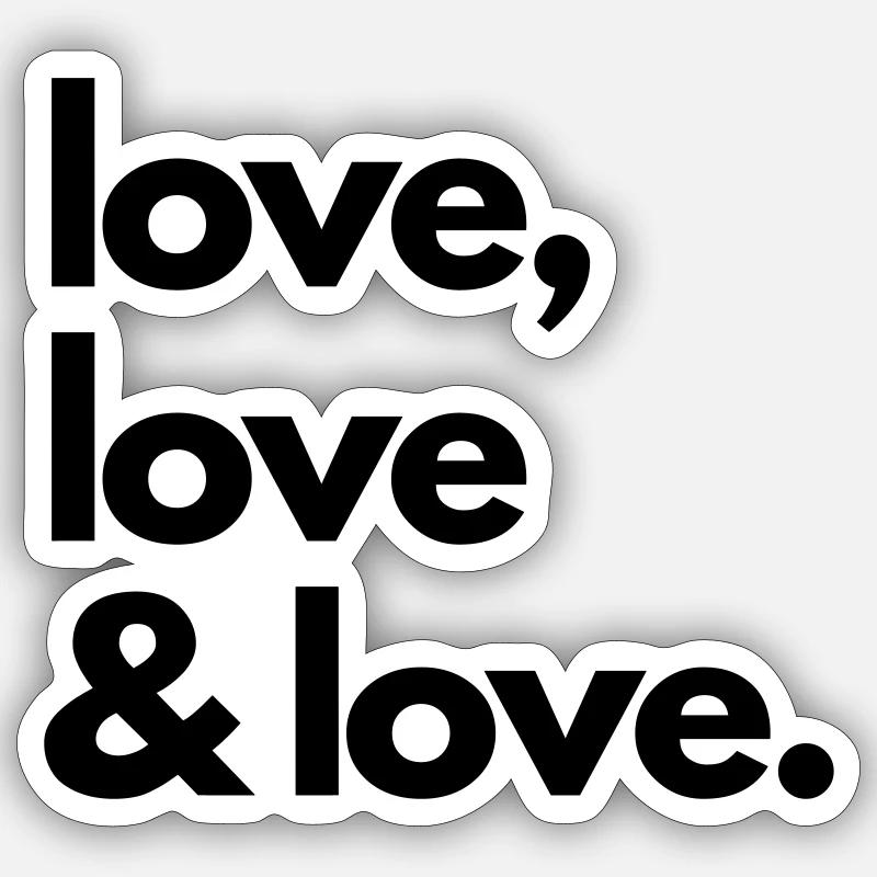 Love tote-bag kit étudiante - Sticker taille S (10 x 10 cm) - blanc mat
