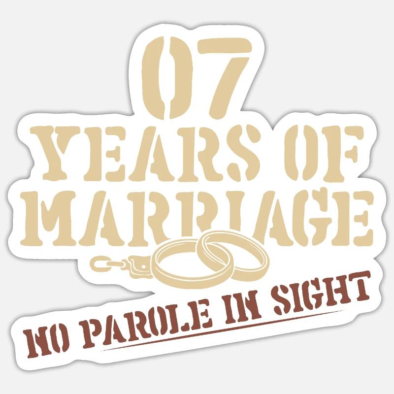 7 Ans Ensemble Sticker taille S (10 x 10 cm)