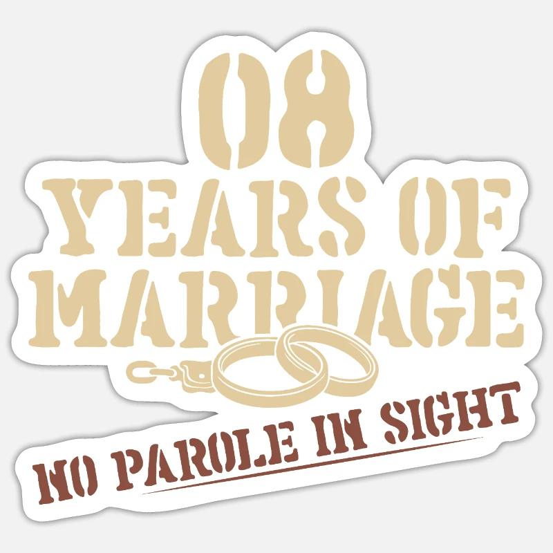 8 Ans Ensemble Sticker taille S (10 x 10 cm)