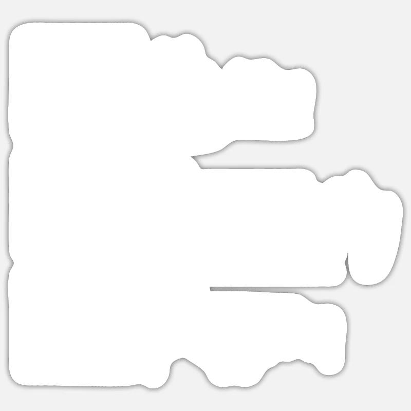 Vision Créativité Passion - Sticker taille S (10 x 10 cm) - blanc mat