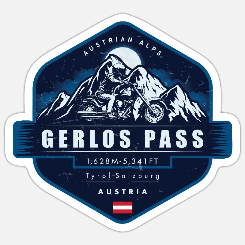 Gerlos Pass , Austrian Alps,  Austria  Sticker taille S (10 x 10 cm)