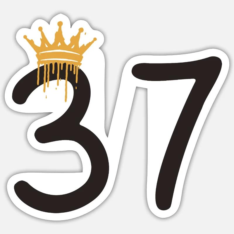37 - Sticker taille S (10 x 10 cm) - blanc mat