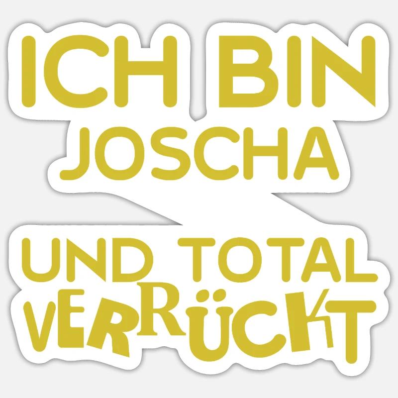 Joscha - Sticker taille S (10 x 10 cm) - blanc mat