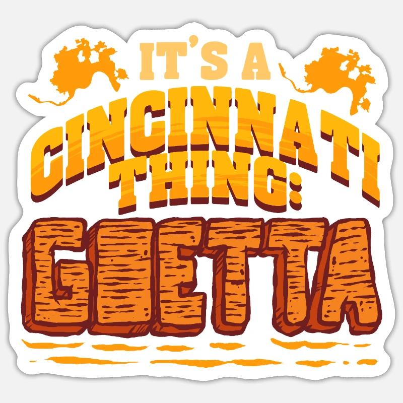 Goetta Wurst Cincinnati Thing Sticker Größe S (10 x 10 cm)